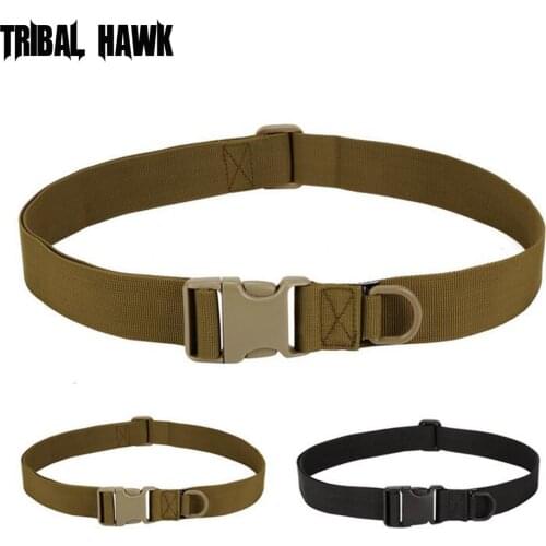 Men Adjustable Tactical Belt Buckle Military Tactical Equipment Inside Nylon Bag Waistband Military Rescue Useful Sport Belt