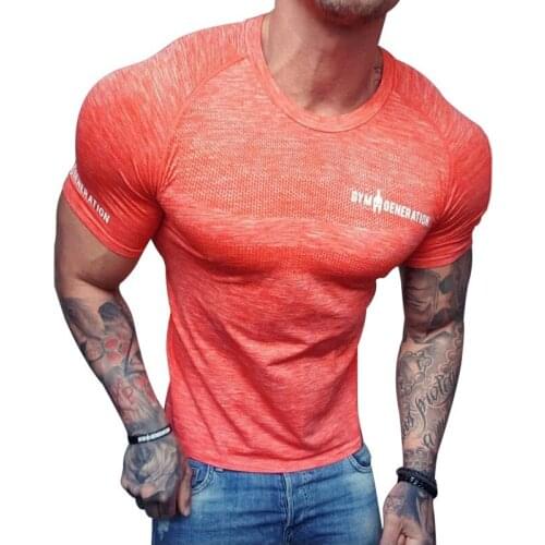 2021 New Quick Dry Running T-shirt Fitness Tight Short Sleeve T-Shirts men Compression T-shirt Sport Shirt Men Gym T Shirt 3XL