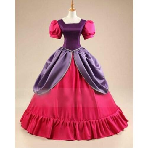 NEW Adult Aurora Dress Sleeping Beauty luxury Cosplay Costume Princess Ball Gown