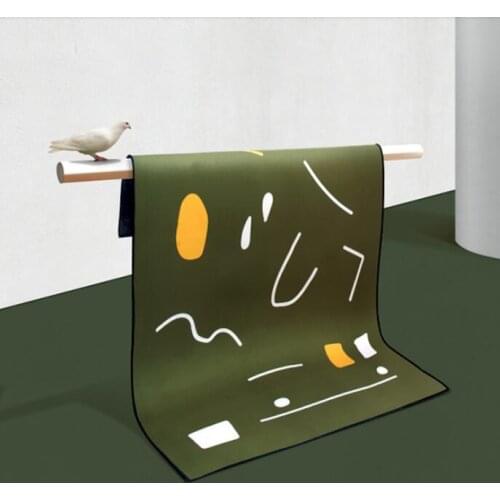 Original Dark Green Carpet for Living Room Geometric Bedroom Area Rugs Doormat Anti Slip Floor Mat Hallway Rugs Home Decor