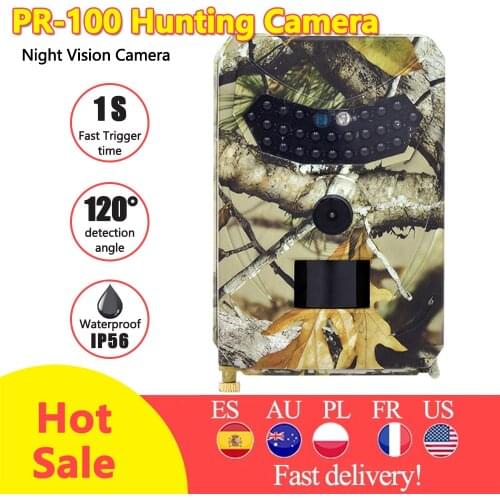 Mini Portable Hunting Camera PR-100 Infrared Night Vision HD 1080P Camcorder Waterproof for Outdoor Wildlife Trail Cameras
