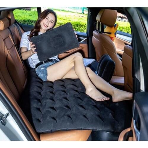 Portable Mattress Inflatable Sofa Car Travel Bed Inflatable Back Seat Pad Multifunctional Sof Car Cushion Foldable 135*70CM