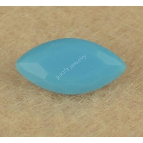 Sale 1.5x3~8x16mm 5A Blue Turquoise Color Loose Glass Synthetic Gems Marquise Shape Brilliant Cut Glass Stone For Ring Surface