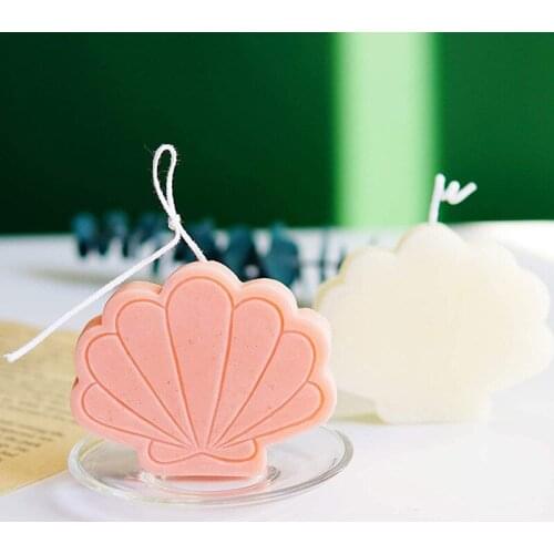 3D Shell Candle Silicone Mold DIY Scallop Handmade Aromatherapy Candle Soap Mold Home Decoration Aromatherapy Gypsum Supplies