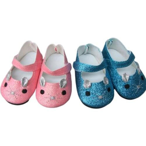 Doll shoes for 18 inch girl Doll 7cm Doll Shoes for 45CM Reborn Baby Doll cute single shoes