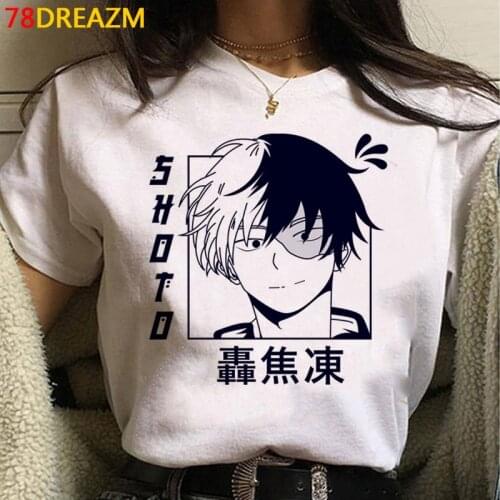 My Hero Academia Boku No Hero t-shirt women print white t shirt 2021 couple vintage top tees harajuku aesthetic