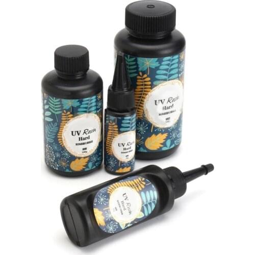 10/15/25/60/100/200g UV Resin Hard Glue Ultraviolet Transparent LED DIY Tools for Fashion Elegant Jewelry Dropshipping