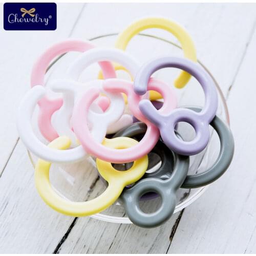 10pcs Pacifier Hook Plastic Clips Teething Ring Links Baby Stroller Toy Teething DIY Dummy Clip Nursing Pendant Childrens Goods