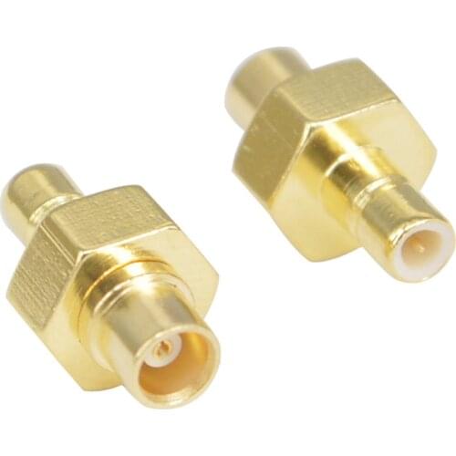 2 Pieces SMB- MCX RF Adapter SMB to MCX Kit SMB to MCX Male Female RF Coax Connector Adapter