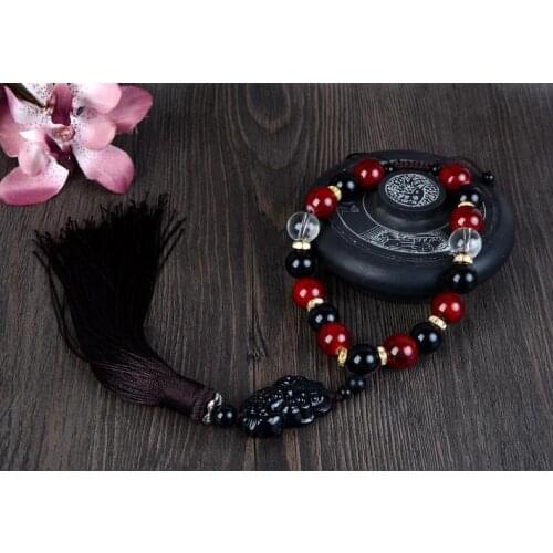 3PCS TOP gift Pocket Car home wall efficacious talisman Amulet Exorcise evil spirits lucky crystal PI XIU safe hanging Pendant