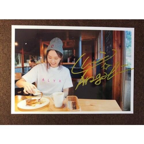 Hand signed Aragaki Yui autographed photo 5*7 autographs free shipping 89L1