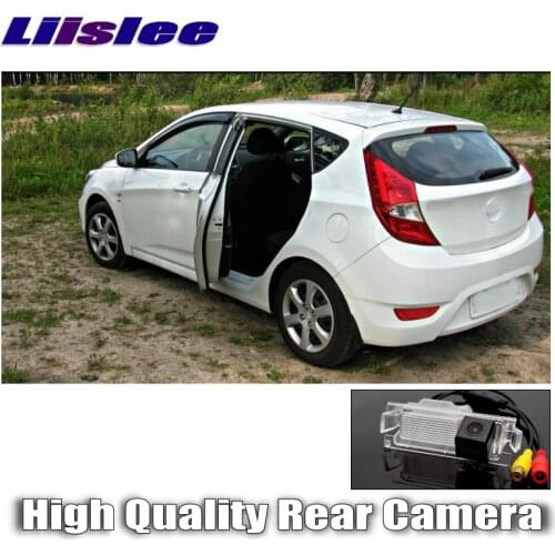 LiisLee Car Camera For Hyundai Solaris Fluidic Verna Grand Avega Hatchback Ultra HD reversing camera automobile rearview image