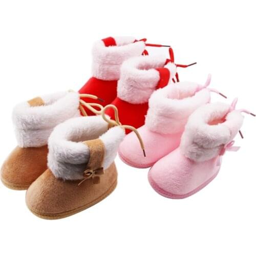 Winter Plus Velvet Baby First Walkers Girl Shoes Casual Booties Toddler Crib Shoes Warm Baby shoes