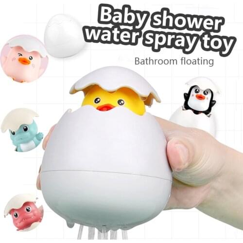 Baby Bath Toy Duck Penguin Egg Water Spray Sprinkler Bathroom Sprinkling Shower Swimming Water Game Toys For The Baby Toys