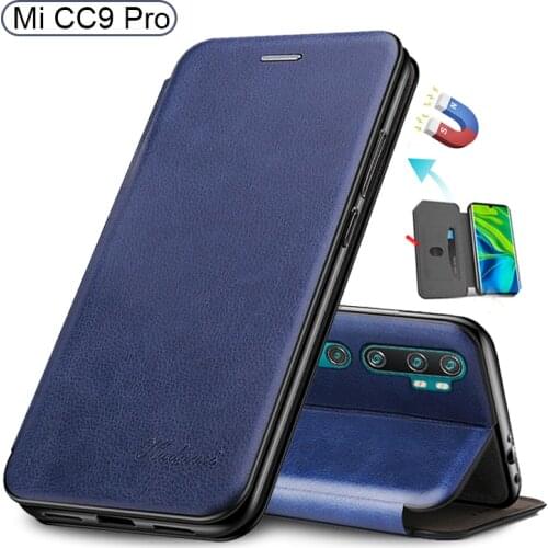 For Xiaomi CC9 Pro Note 10 A3 Flip Leather Magnetic Cover for Redmi Note 8T 8 Pro Slim Book Wallet Phone Case Card Slot