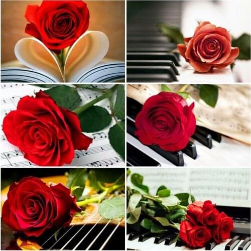 Evershine Diamond Embroidery Sale Rose Diamond Painting Full Square Flowers Diamond Mosaic Flower Rhinestones Pictures Beadwork