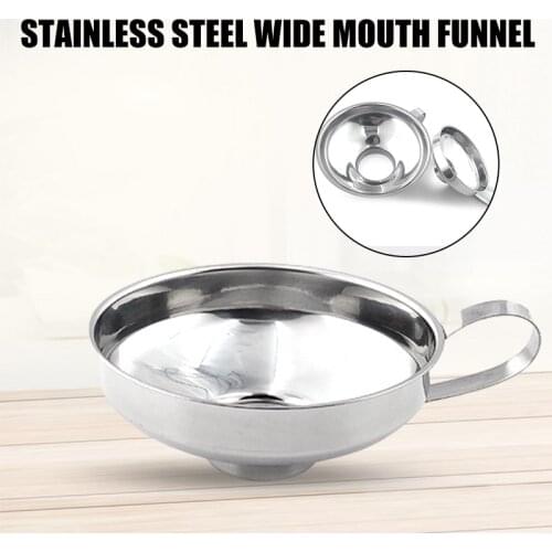 Stainless Steel Canning Funnel for Wide and Regular Jars Kitchen Funnel Mason Jar Funnel With Handle Kitchen Supply Kitchen Tool