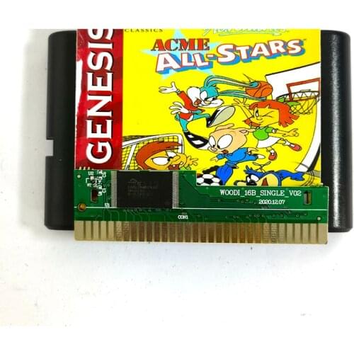 Tiny Toon Adventures Acme All-Stars 16 Bit MD Game Card Sega Mega Drive Genesis
