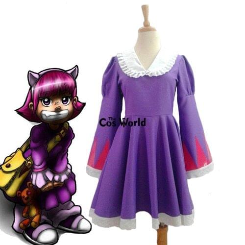 LOL The Dark Child Annie Lolita Maid Dress Uniform Outfit Games Cosplay Costumes