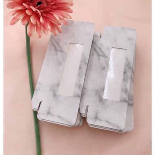 Marble lashes box empty lashes box black and white custom private label logo high sales carton