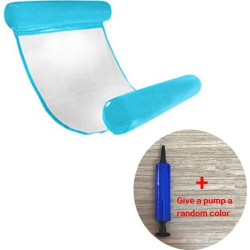 Inflatable Floating Adult Water Hammock Sport Air Mattress Foldabl Swimming Pool Beach Sofa Water Recliner Swimming Ring