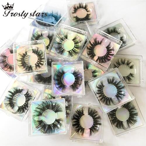 3D Faux Cils lot Wholesale 25mm Lashes Box Case False Eyelashes Packaging Long Eye Fake Lashes Mink Eyelashes In Bulk Vendor