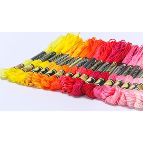 Cross Stitch threads The two label cxc Style 10PCS Cross Stitch Cotton Embroidery Thread Floss Sewing Skeins Craft Colors 10-2