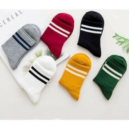 Unisex Metal Circles College Pattern Socks 6'lı Color Quality Slip-Resistant Women Lady Socks New Season Gift Luxury Stockings Team Cotton