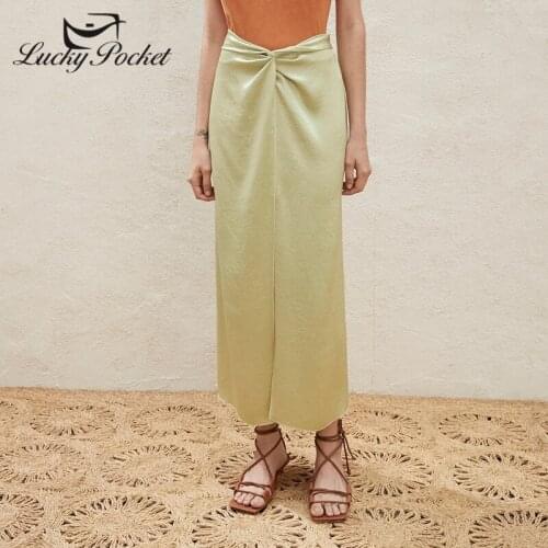 New Women Summer Green Slim Bow Split Skirt Ladies White Pleated England Style Fashionable Long Skirt Female Black Skirts ZM49