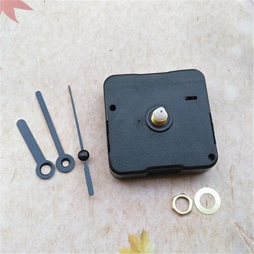 Wholesale 12MM Shaft Quartz Clockworks Manufacture DIY Clock Repair Kit with Short Black Hands