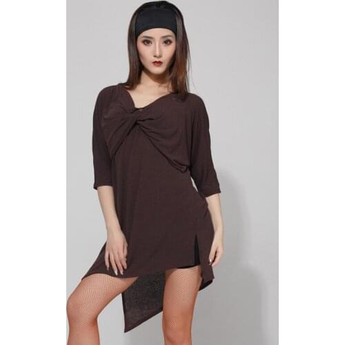 Latin Dance Practice Clothing Female Adult Professional Loose Training Clothes 2020 New Latin Dance Performance Clothing VO683