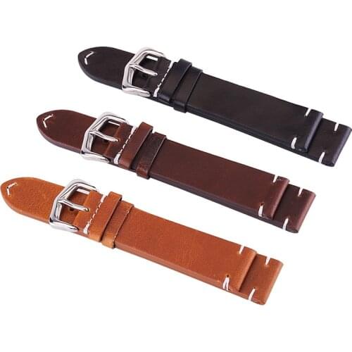 Calfskin Men Women Genuine Leather Watch Band 18 20 22 24 mm Dark brown Dark blue Light brown Grey Suede Leather Watch straps