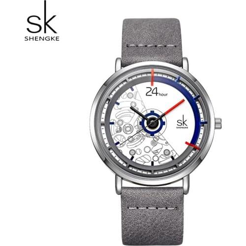 Shengke 2021 Women Watches Leather Fashion Luxury Quartz Ladies Wrist Watch Clock Bayan Kol Saati Relogio Feminino Reloj Mujer