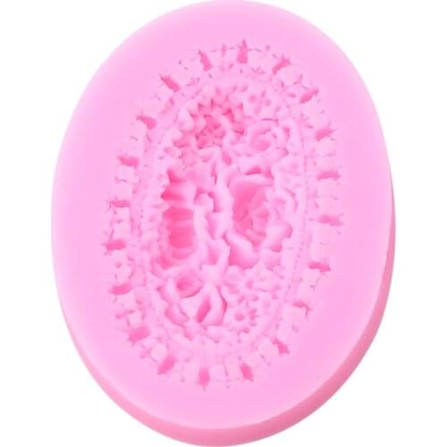 Good Grade Silicone Roses Flowers Lace Soap Mould Wedding Cake Decorating Tools DIY Baking Fondant Silicone Mold