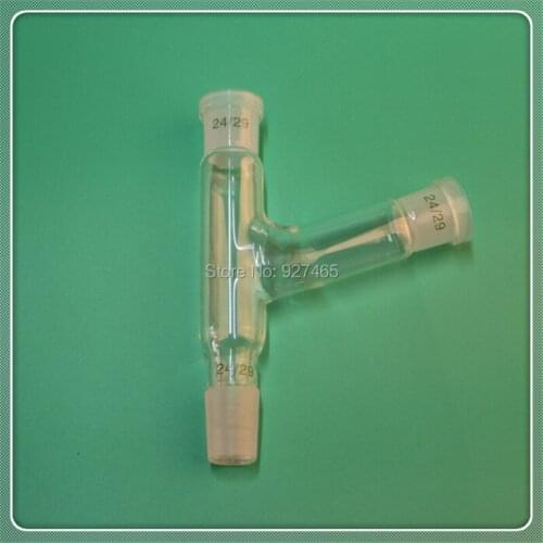 Connecting Adapter, 3-Way, 105 Degree, 24/29,Borosilicate Laboratory Glassware