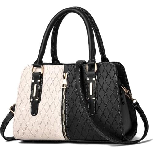 Fashion For Luxury Handbags Women PATCHWORK Bags Designer 2021 Crossbody Pu Leather Black Soft Washed Messenger Flap Bag ZIP