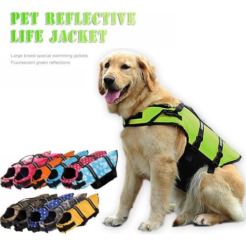 Safety Reflective Vests Dog Clothes For Large Dogs Summer Chihuahua Tshirt Yorkshire Terrier Pet Clothes Life Jacket Raincoat