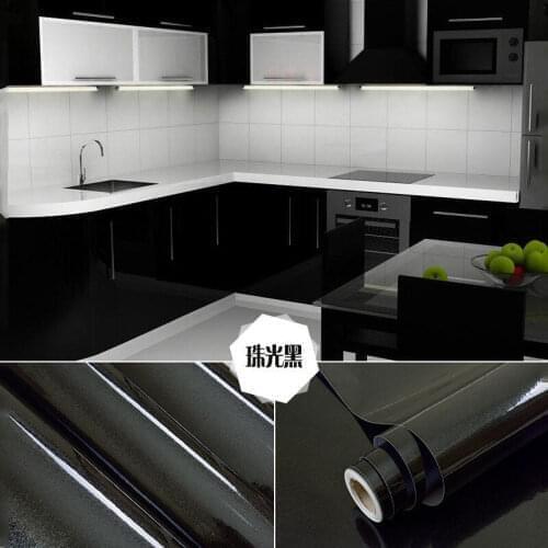 Solid Color Furnitures Restorative Peel & Stick Films Waterproof Wall Stikers Self-Adhesive Wallpaper Kitchen Cabinets Decals