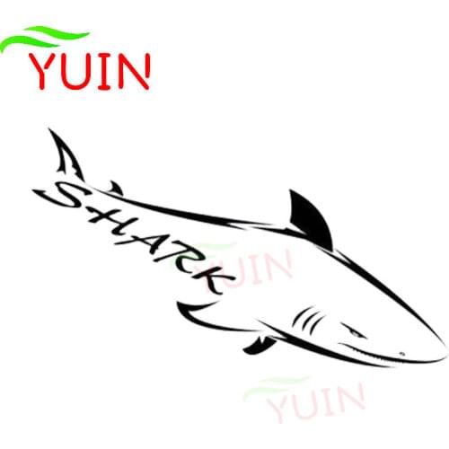 Creative Animal Shark Cool Car Sticker PVC Body Window Decoration Motorcycle Cars Accessories Fashion Waterproof Sunscreen Decal