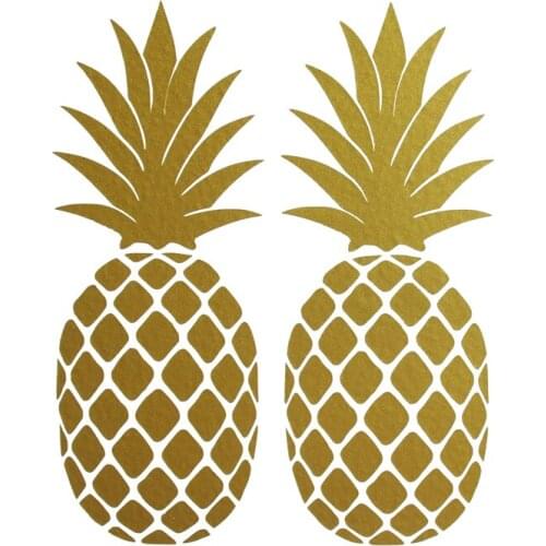 Gorgeous Pineapple Wall Art Vinyl Decals/For Home And Kitchen/ Stickers - Various Colours & Sizes