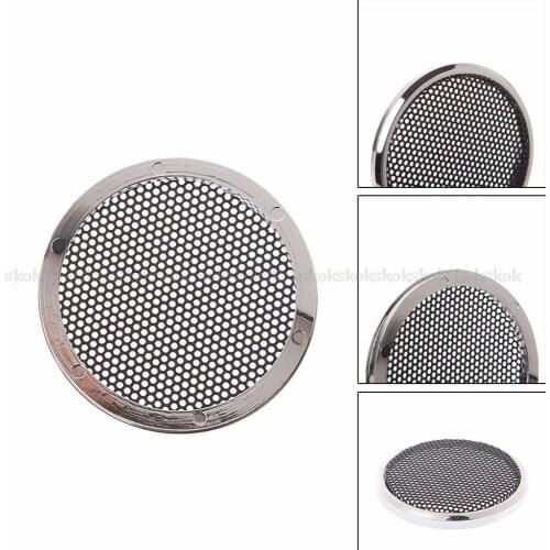2 Pcs 1/2/3/4/5/6.5 Inch Speaker Steel Mesh Round Grill Protective Cover Circle Speaker net cover Jy23 19 Dropship