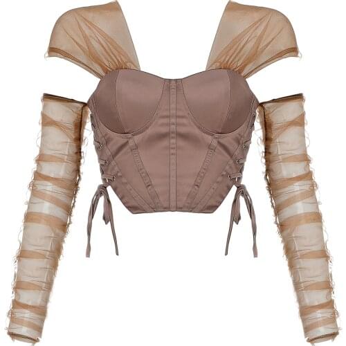 New Summer Fashion Women 's Tops 2021 Sexy Off Shoulder Lace Elegant Shirts Club Party Casual Long Sleeve Tops