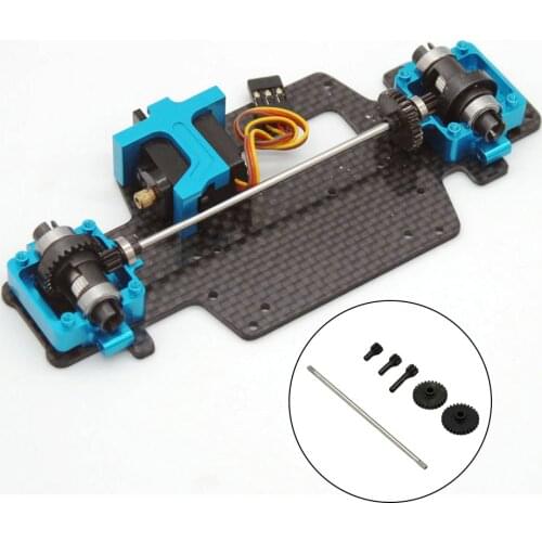 1:28 RC Steel Reduction Gear + Front and Rear Drive Gear Set for Wltoys K989 Buggy Trucks Spare Parts