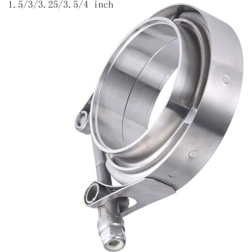 1.5/3/3.25/3.5/4 inch Turbo Exhaust V-Band Clamp Stainless Steel Male/Female Flange Kit