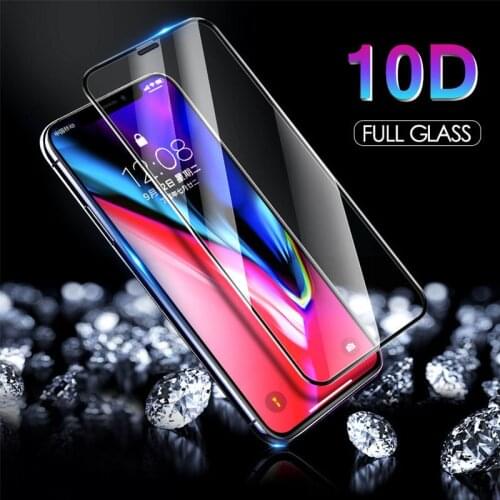 10D Full Cover Tempered Glass on the For iPhone 7 8 6 6S Plus Tempered Screen Protector For iPhone 11 Pro X XS Max XR Glass