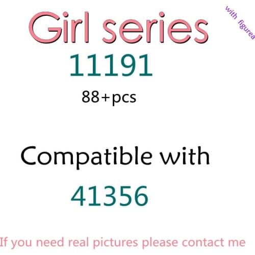 88pcs 11191 Building Block Toy Girl Series 41356 Assembled Building Block Childrens Toy Gifts