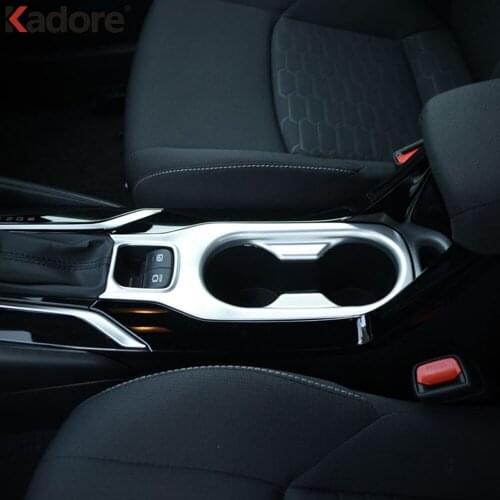 Car Interior Accessories For Toyota Corolla 2019 2020 Hatchback ABS Matte Front Water Cup Holder Frame Cover Trim Stickers