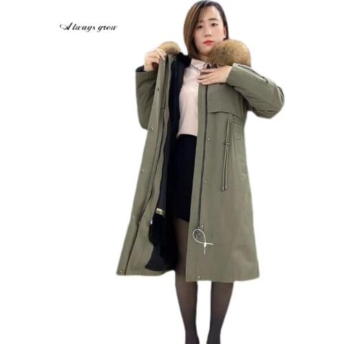 ALWAYS GROW Long Fur Coats