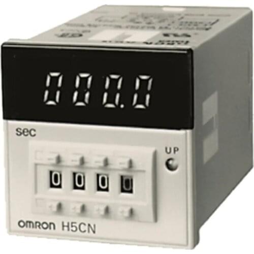 Digital display time relay H5CN-XDN DC12-48 H5CN4108G 1NO+1NC | 1min-99h59min | 12-48VDC