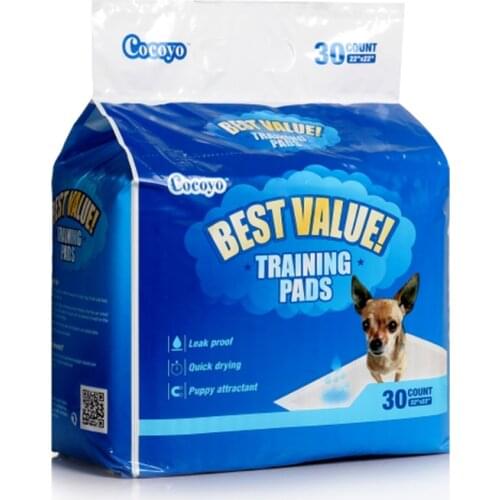 COCOYO 30PCS Dog Training Pads 56*56 CM Full Absorption Mat Underpads PetUnscented Disposable Cleaning Supplies